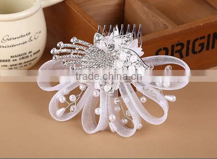 manufacturer pearl bridal hair comb, wedding hair comb
