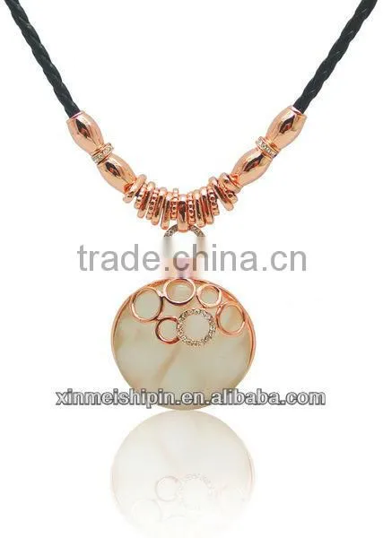 18K Gold Plating necklace & crystal Cat-eyes stone China jewelry LN021-3