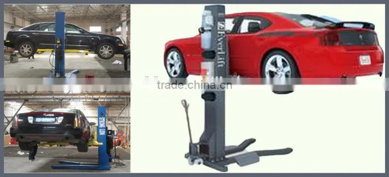 car repair single post ortable lift