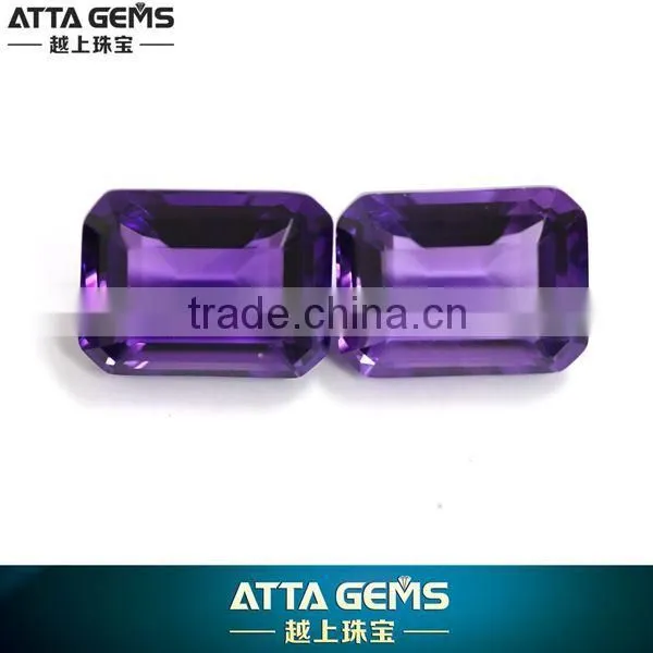 Lab Created Amethyst 16x12mm synthetic large amethyst crystal