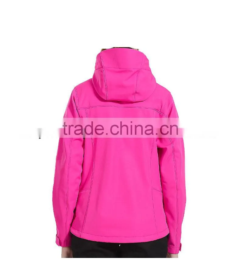 Autumn 100% Polyester Waterproof Womens outdoor fleece women jacket soft shell