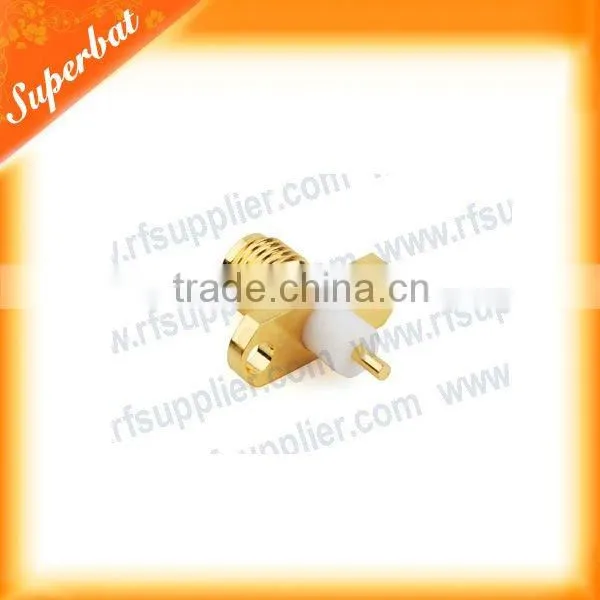 reverse polarity rp sma-female rf coaxial connector two holes panel mount