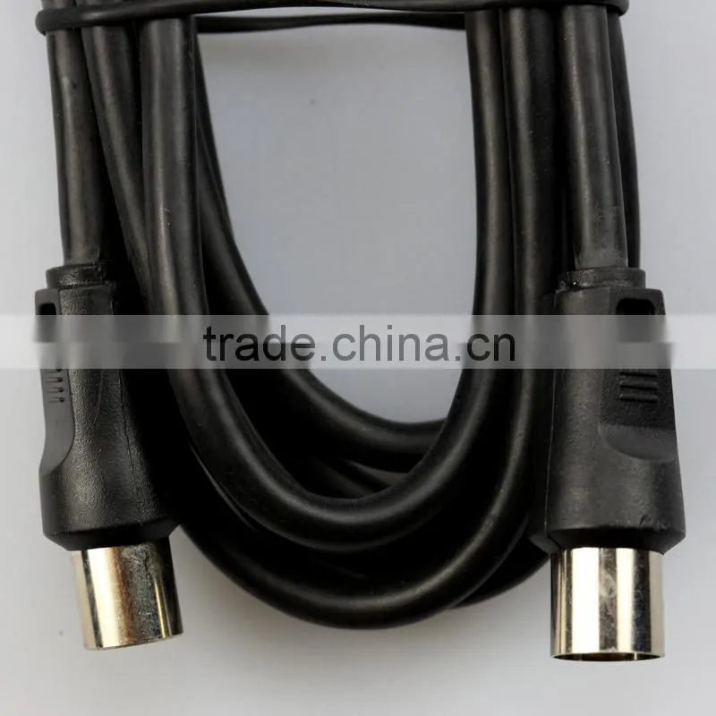 Best Selling TV Antenna Cable Straight Pal male to Pal female 100% shielded with Ferrite for RF TV connection