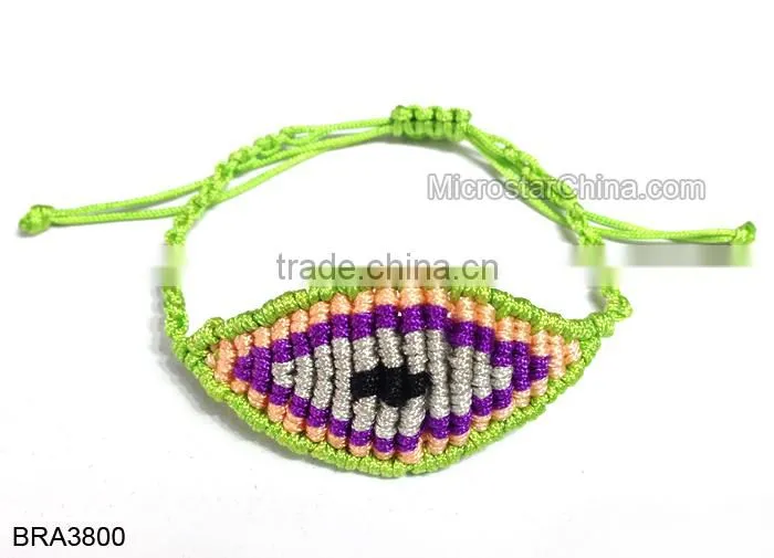 Wholesale String Knitted Macrame Turkish Eye Bracelet