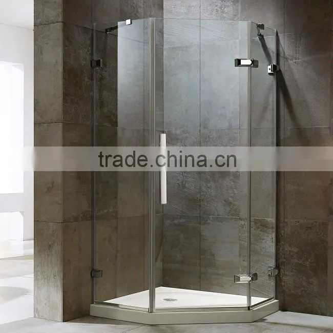 Good Price Fashion Standard Size Fully Frameless Glass Design Hinge Shower Cubicle For Gym