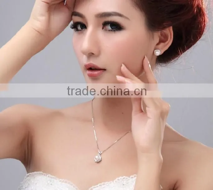 Fashion Korean design natural fresh pearl jewelry set SNS6008