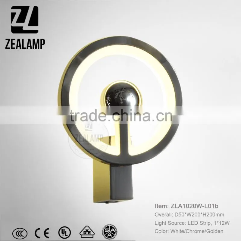 Modern Simple Style LED Acrylic Light Cube Wall Lamp 1 Lights Circle