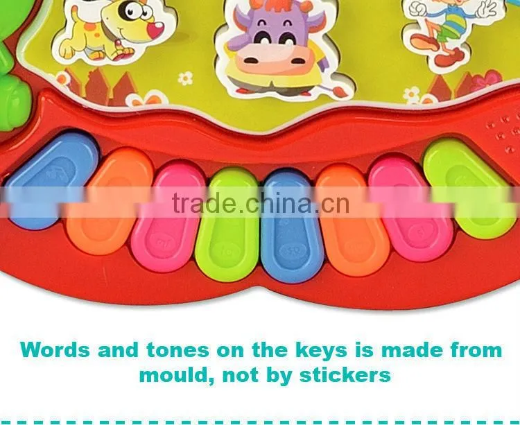 2015 very cheap battery operated toy cartoon keyboard Music Instrument