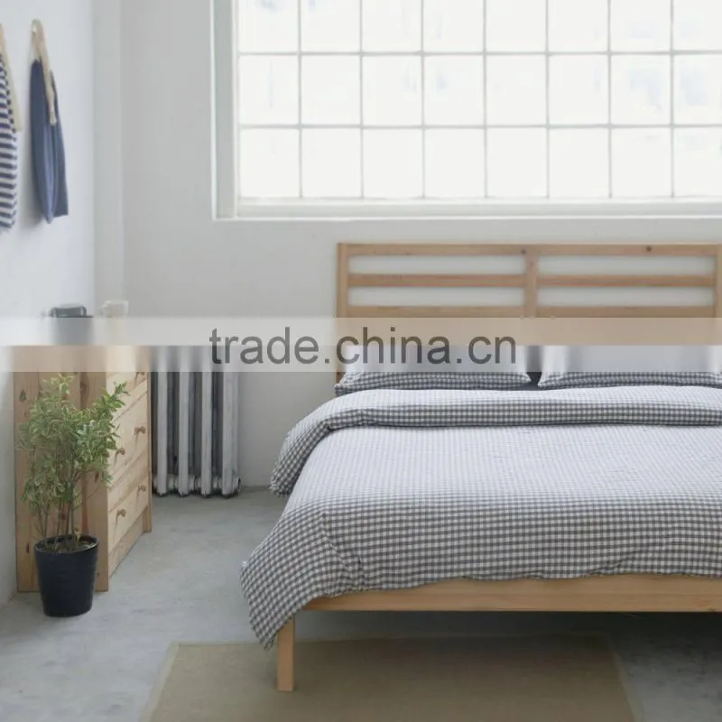 2015 winter classic checker design cotton bedding set bed coverlet