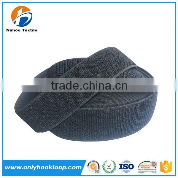 Elastic hook and loop strap, Customized elastic un-napped loop band
