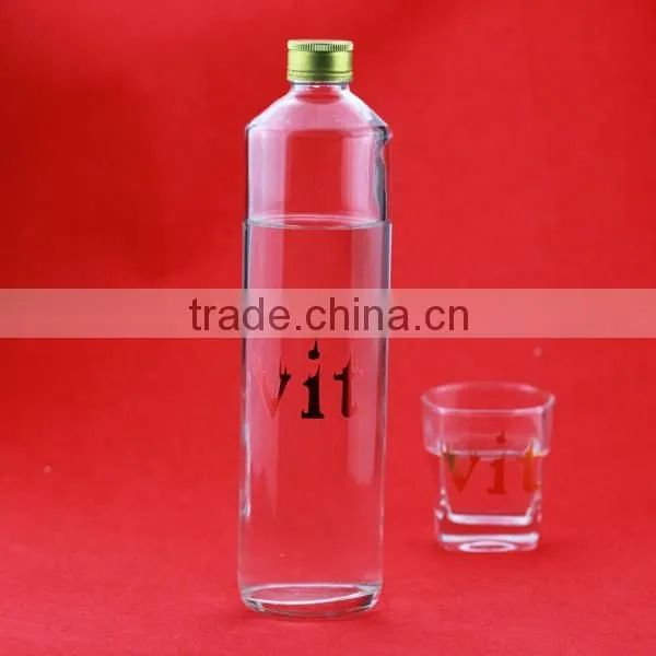 Hot sale cheap lovely frosted liquor bottles apples shape wine bottles crystalesd headef liquor bottle