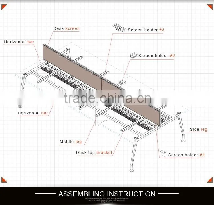 Factory outlets popular office desk legs metal