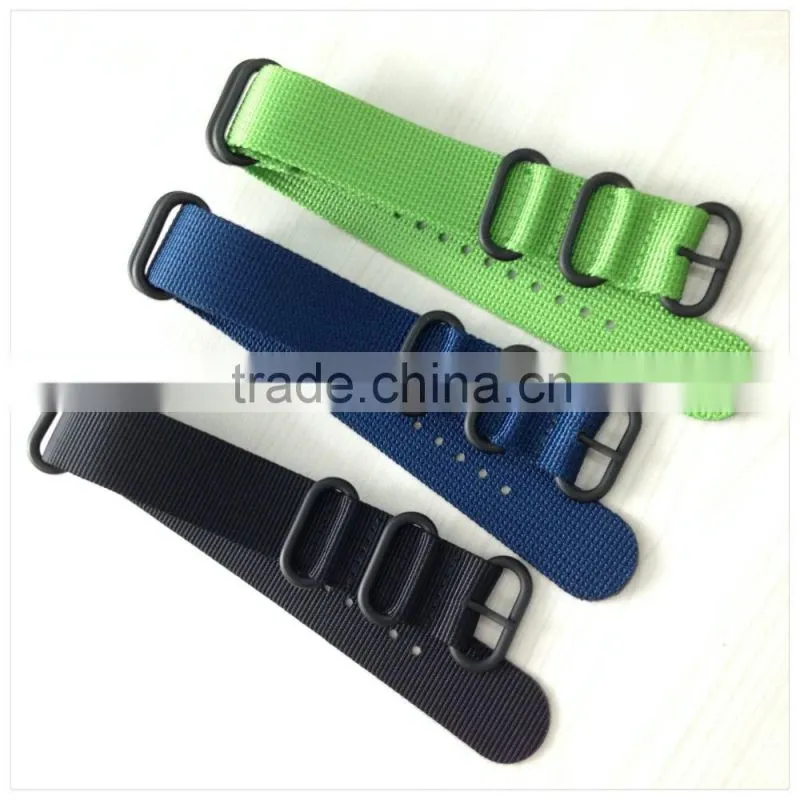 solid color 2 piece quick release watch nylon strap