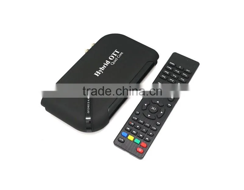 Android quad core amlogic s805 android 4.4 hybrid tv box dvb-t2 decoder