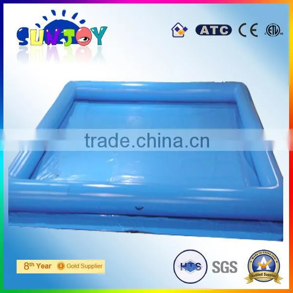 2016 Square shape large inflatable water pool for fun