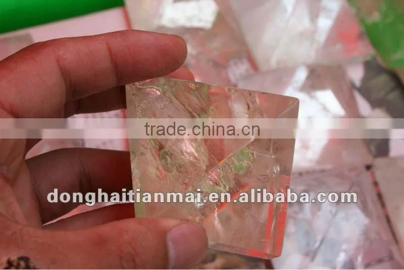 Natural Rock Clear Quartz Crystal Pyramid/HEALING PYRAMID