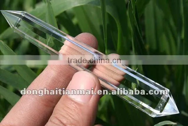 12 SIDE-QUARTZ CRYSTAL HEALING DOUBLE POINTS