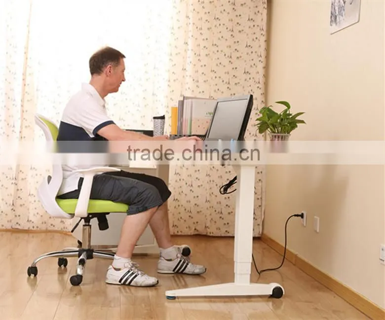 Electric height adjustable desk frame/adjustable height standing desk
