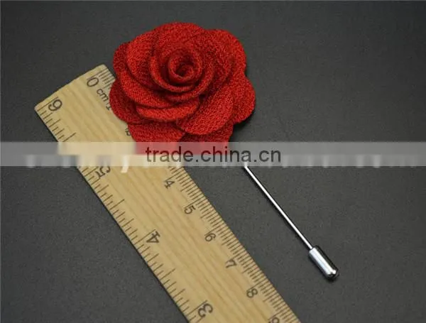 mens new design lapel flower pin for stock LAP001