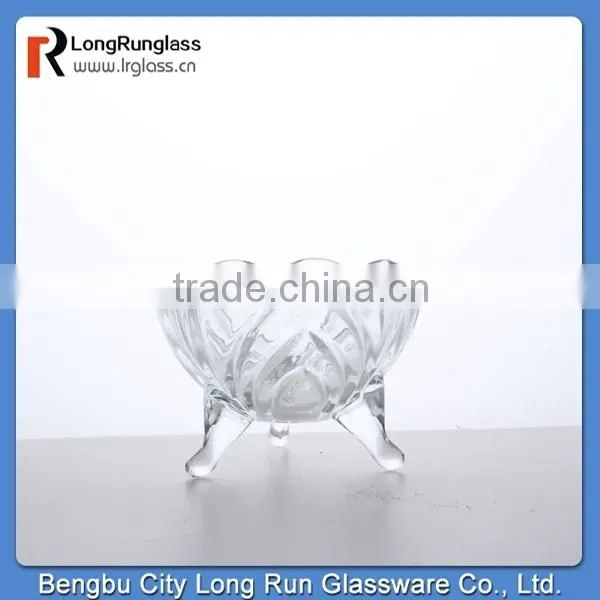 LongRun fancy craved vintage impression footed fruit bowl made in china set of six