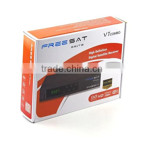 Set top box Freesat V7 combo DVB T2 DVB S2 Satellite receiver ASI output