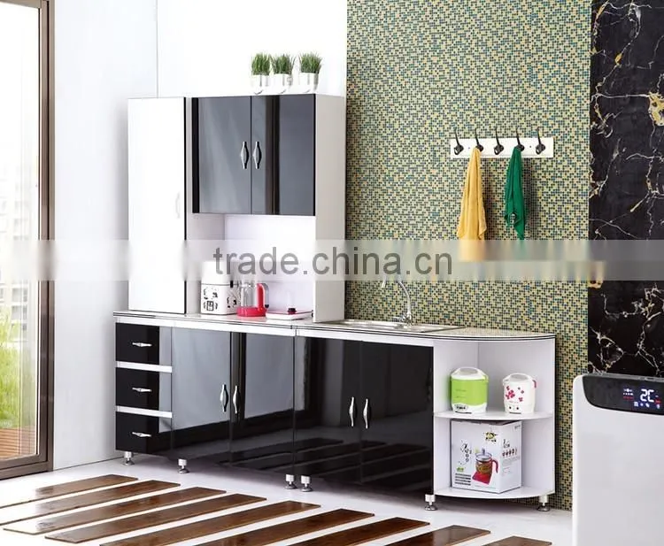 Simple design high gloss wooden furniture tv stand with drawers in living room