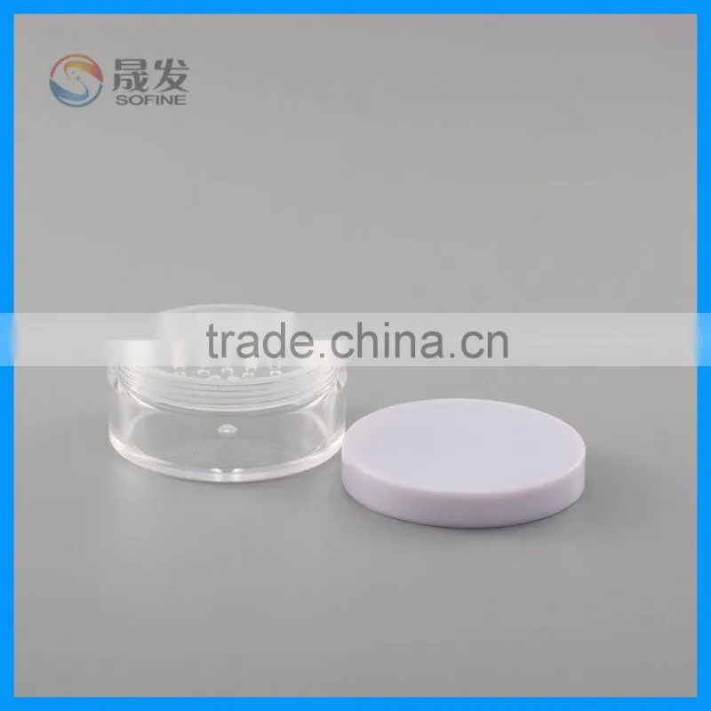 Clear Loose powder jar/Empty loose powder jar