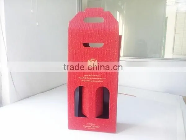 Custom Design 2 Bottle Wine Packaging Box