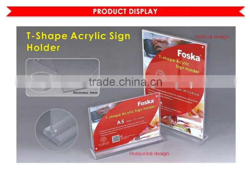 Acrylic Sign Holder