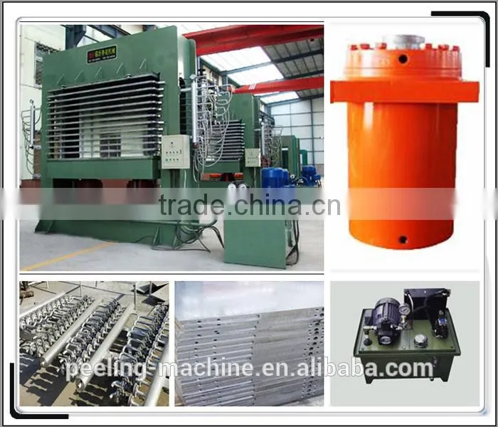 china famous brand short cycle high quality plywood hot press machine