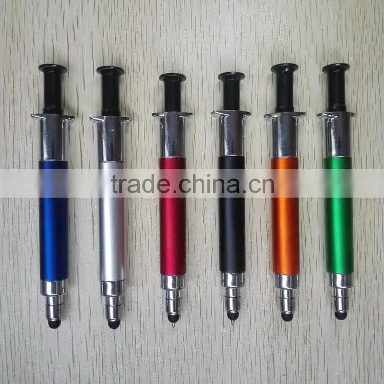 Highlighter and ball pen and stylus 3 in 1 New product multi funtion pen