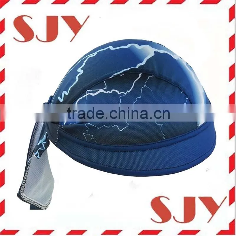 100%Polyester Custom Printing Quick-Dry Racing Bicycle Caps