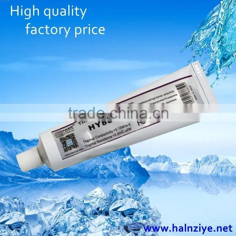 Insulation materials HY880 soft tube 80g thermal paste/grease with high performance for heatsink cpu/led