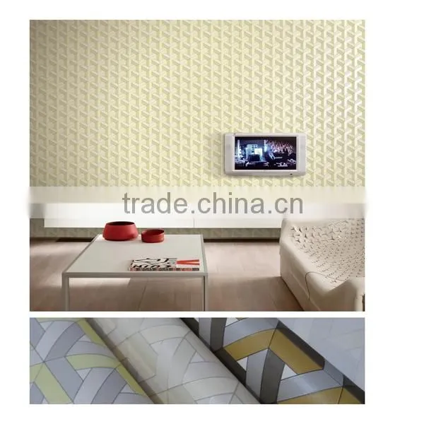 popular mordern pvc vinly wallpaper with DAMASK design