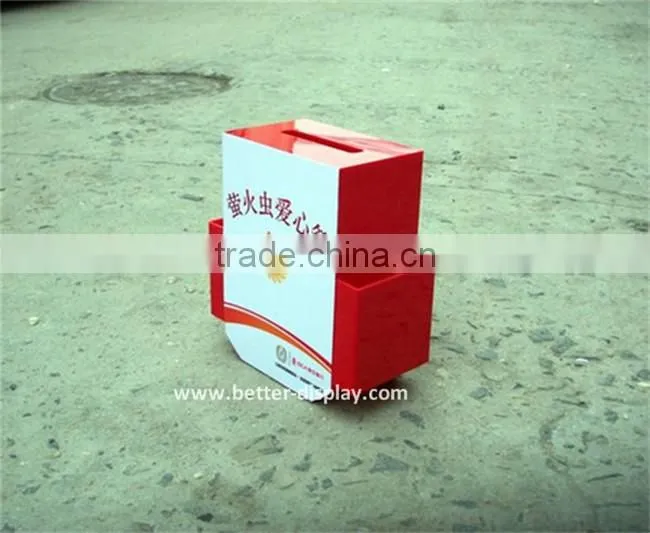 wholesale acrylic charity money boxes