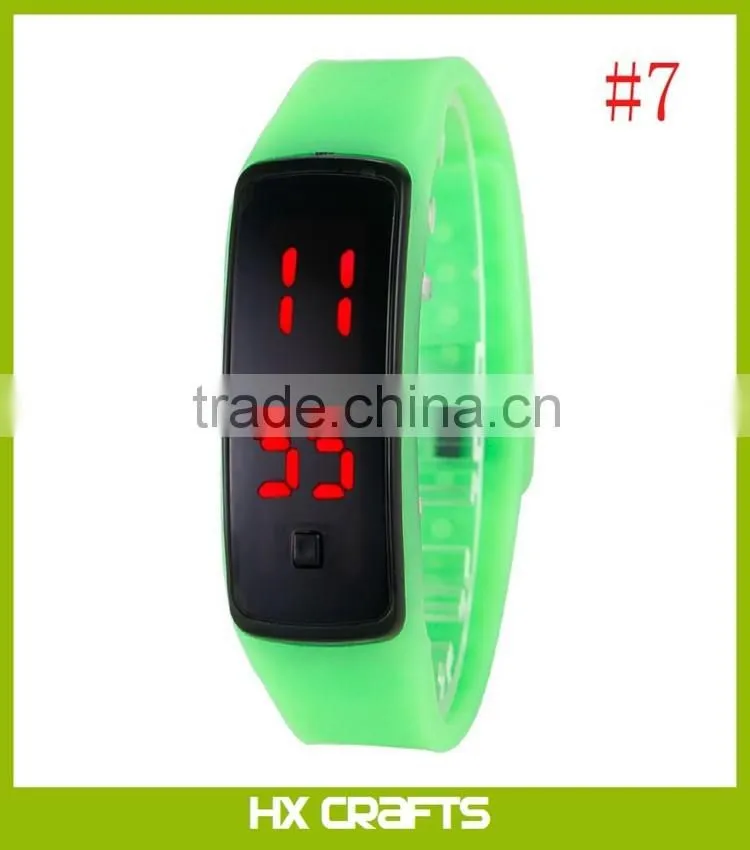 New Womens Mens Kids Silicone Band Touch Screen Sports LED Watch Bracelet