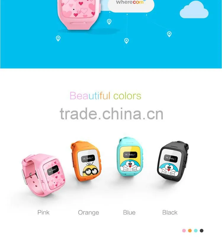 Upgraded version child GPS watch gps tracking watch OK to develop APK for customers