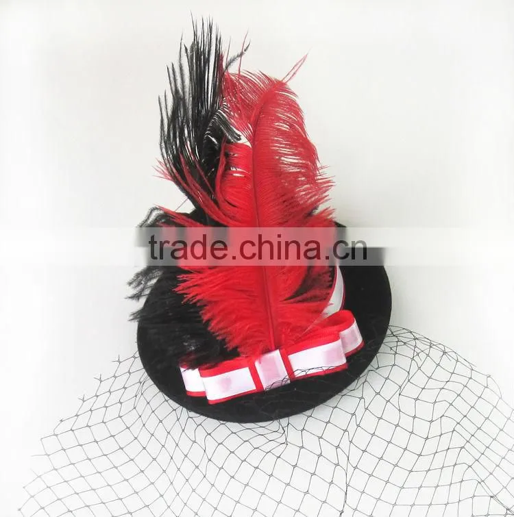 MYLOVE big feather ladies hat styles Cocktail hat MLXM028