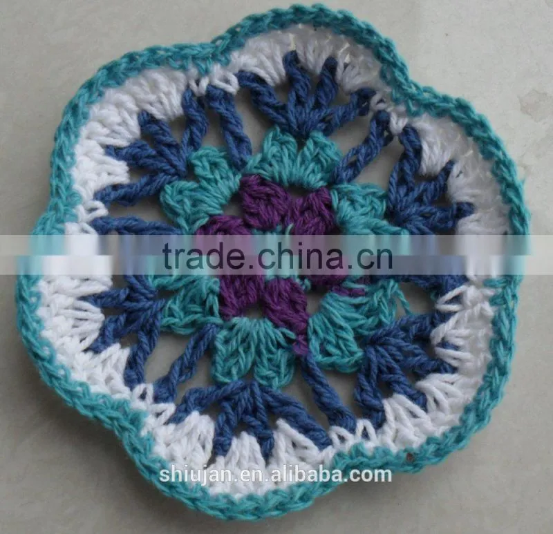 competitive crochet flower for garment decoration