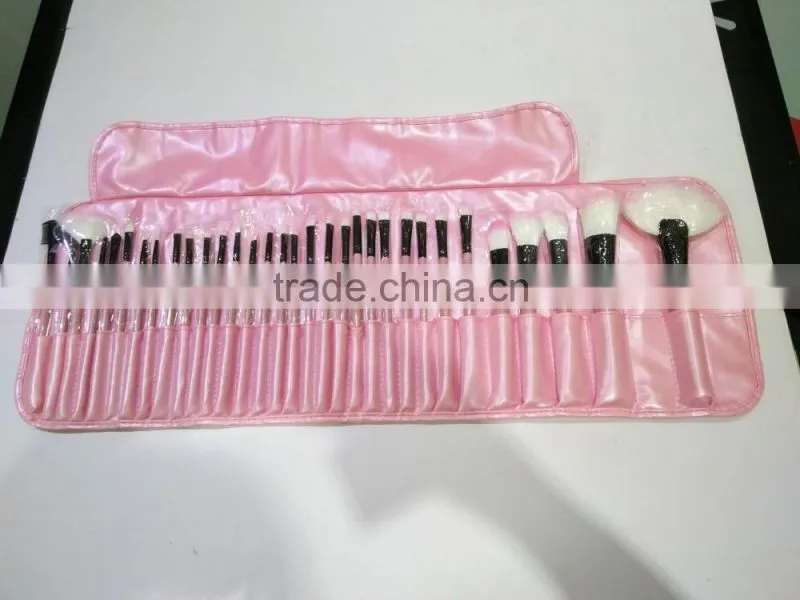 Girl's Pink 32 Pcs Make Up Tools Pincel Maquiagem Professional Superior Soft Cosmetic Makeup Brush Set + Pouch Bag Case