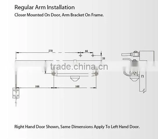 Hot seller door closers door closer adjustment