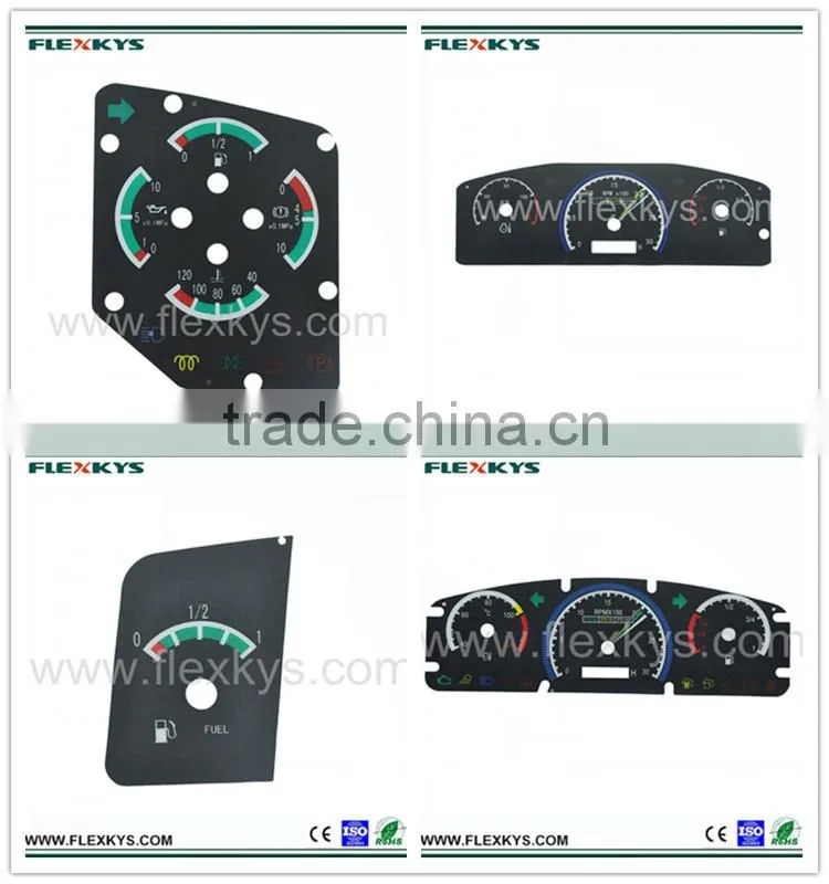 Matt Finished High Quality Membrane Label for Instrument Panel