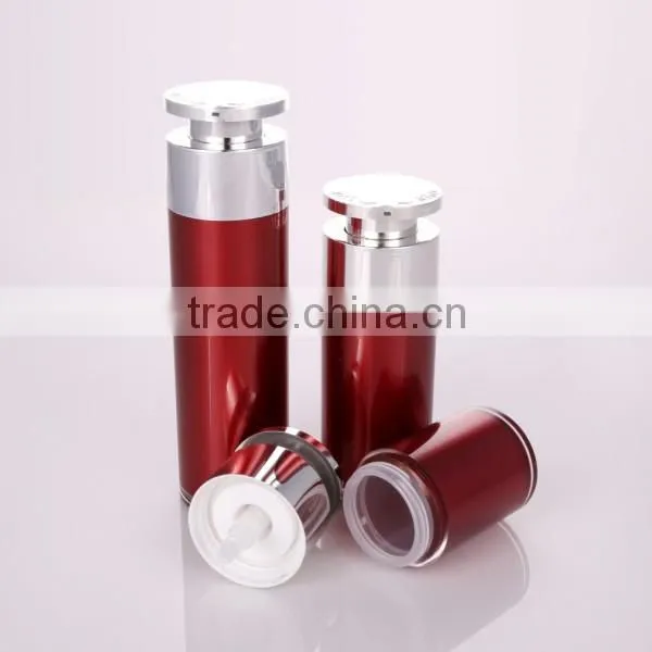 high quiality plastic liquid bottle cosmetic packaging acrylic lotion bottle cone shape