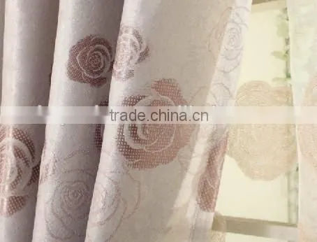 customized window curtain fabric, jacquard fabirc 038 fire retardant blackout fabric for bedroom
