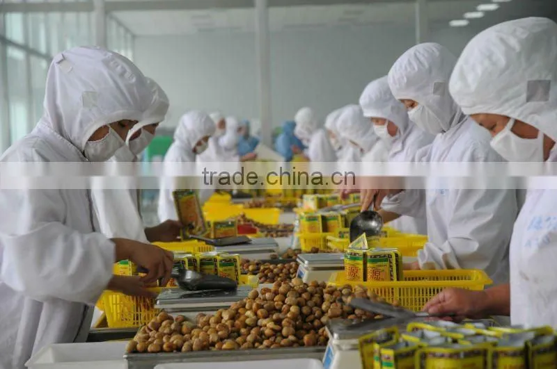 Chinese organic roasted chestnuts, snack foods