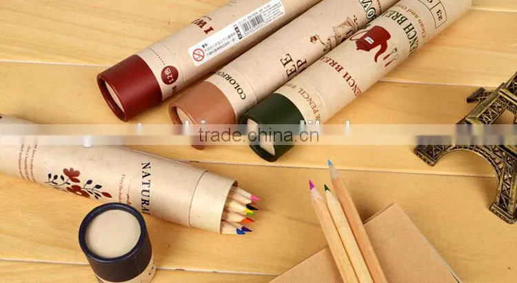 OEM hot sale natural color pencil,natural wood colored pencils