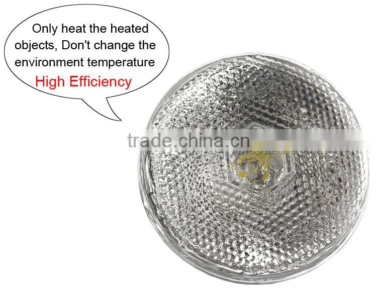 Poultry equipment infrared heating lamp for chicken / piglets