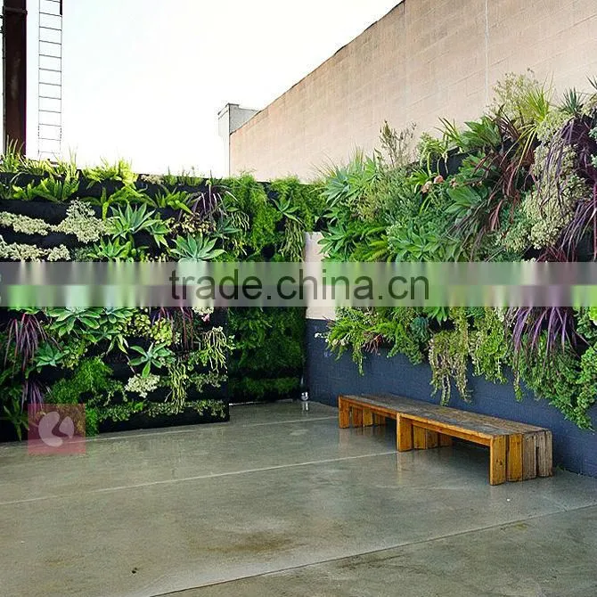 12 pockets vertical garden bag wall grow bag designed for vertical wall project