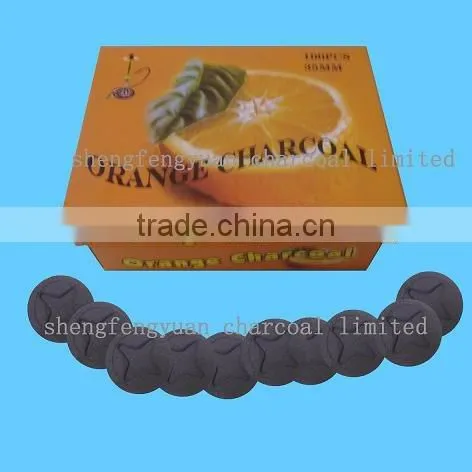 smokeless shisha charcoal of fruit flavor