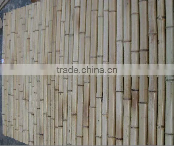 rolled bamboo fence